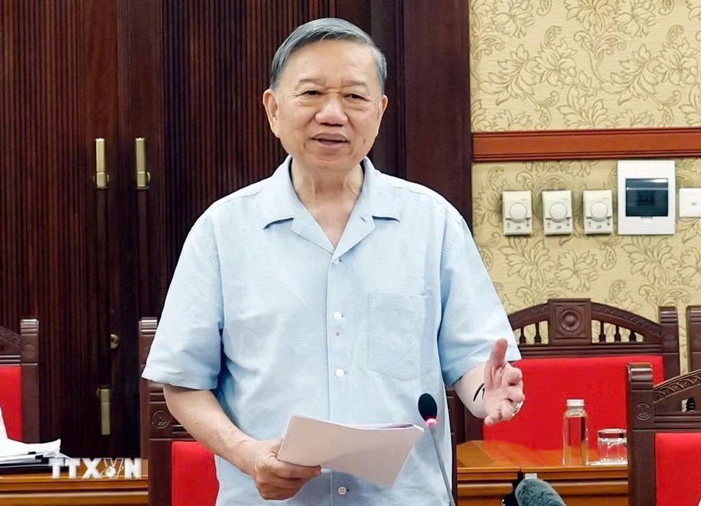 Tổng Bí thư, Chủ tịch nước yêu cầu trong thời gian tới, đổi mới công tác thanh tra phải đặt trong tổng thể đổi mới phương thức lãnh đạo của Đảng - Ảnh: TTXVN