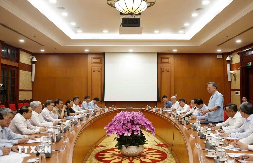 Tổng Bí thư, Chủ tịch nước Tô Lâm yêu cầu ngành thanh tra phải tập trung thực hiện ngay 7 nhiệm vụ trọng tâm - Ảnh: TTXVN