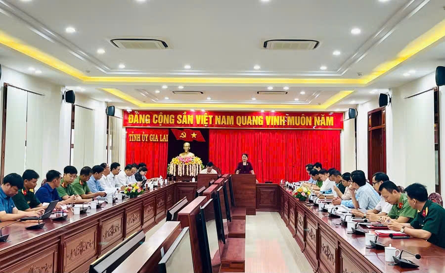 Đoàn công tác Ban Tuyên giáo và Dân vận Trung ương làm việc với Ban Tuyên giáo và Dân vận Tỉnh ủy Gia Lai về công tác dân tộc, tôn giáo