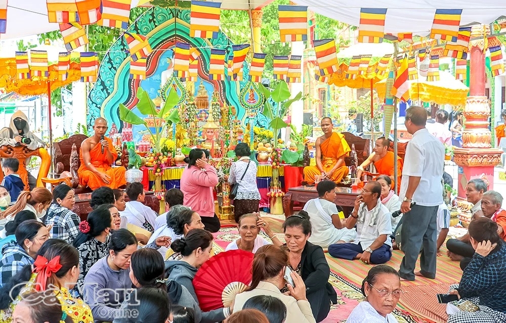 Cà Mau có 7 tôn giáo được công nhận hoạt động trên địa bàn. (Ảnh chụp tại chùa Cao Dân, xã Tân Lộc tháng 4/2026)