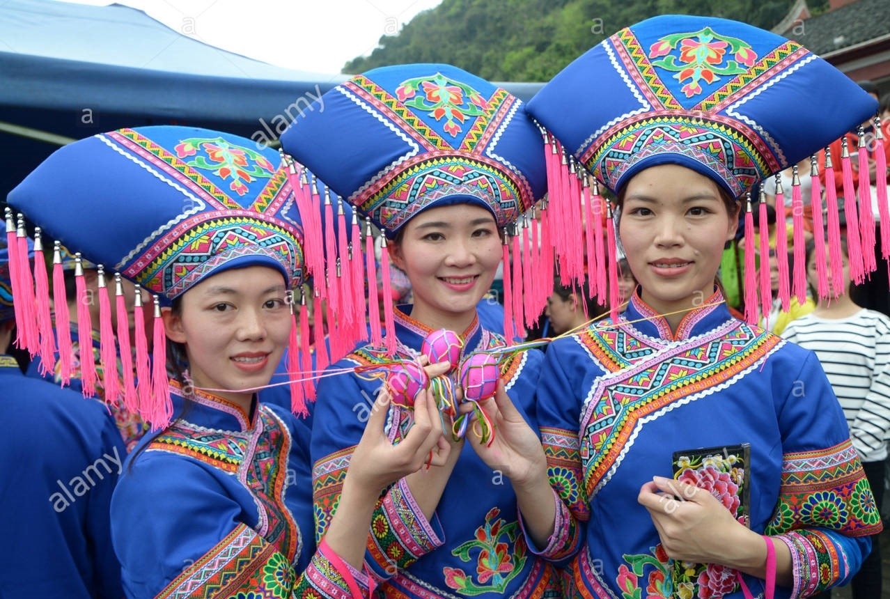 Zhuang ethnic women in China