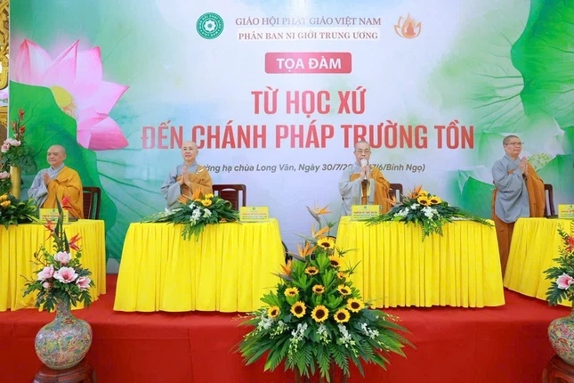 Các diễn giả tham dự Tọa đàm Từ học xứ đến chính pháp trường tồn