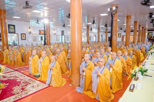 Các giới tử tại Đại giới đàn Bửu Lai Phật lịch 2570