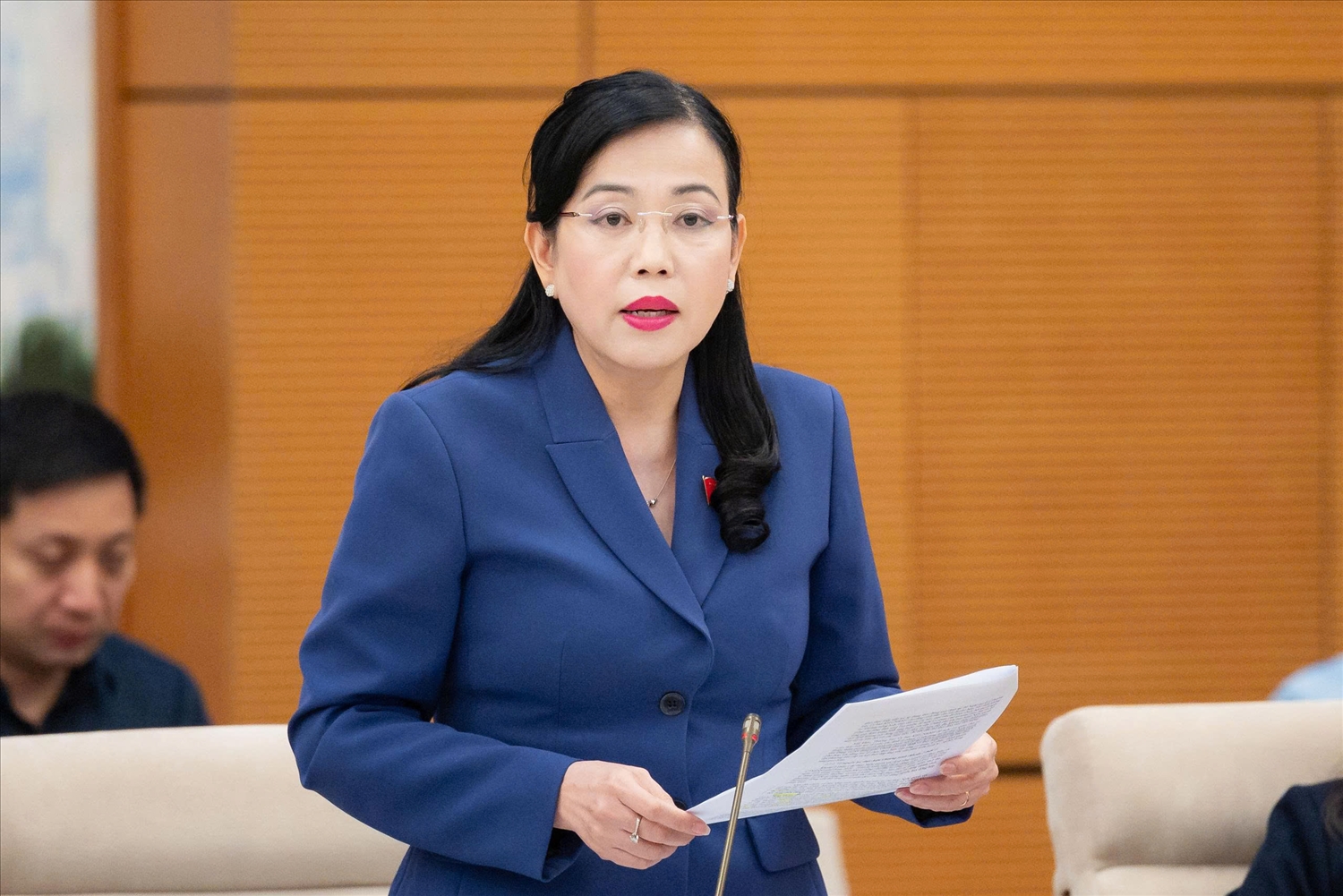 Chủ nhiệm Ủy ban Khoa học, Công nghệ và Môi trường Nguyễn Thanh Hải phát biểu
