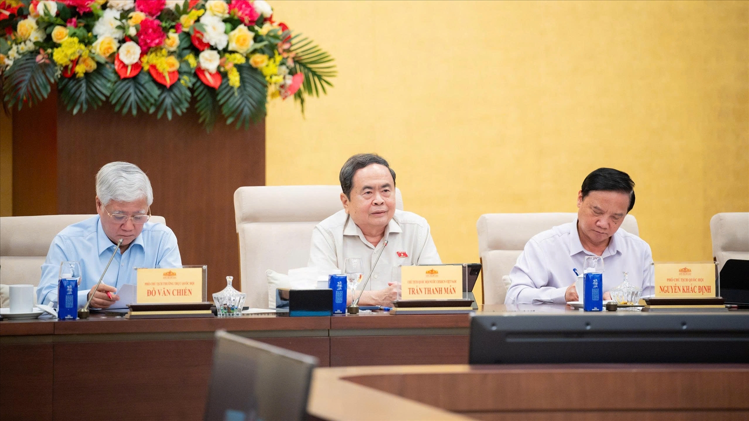 Chủ tịch Quốc hội Trần Thanh Mẫn phát biểu