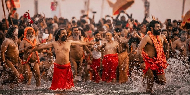 Hindu devotees participate in the festival