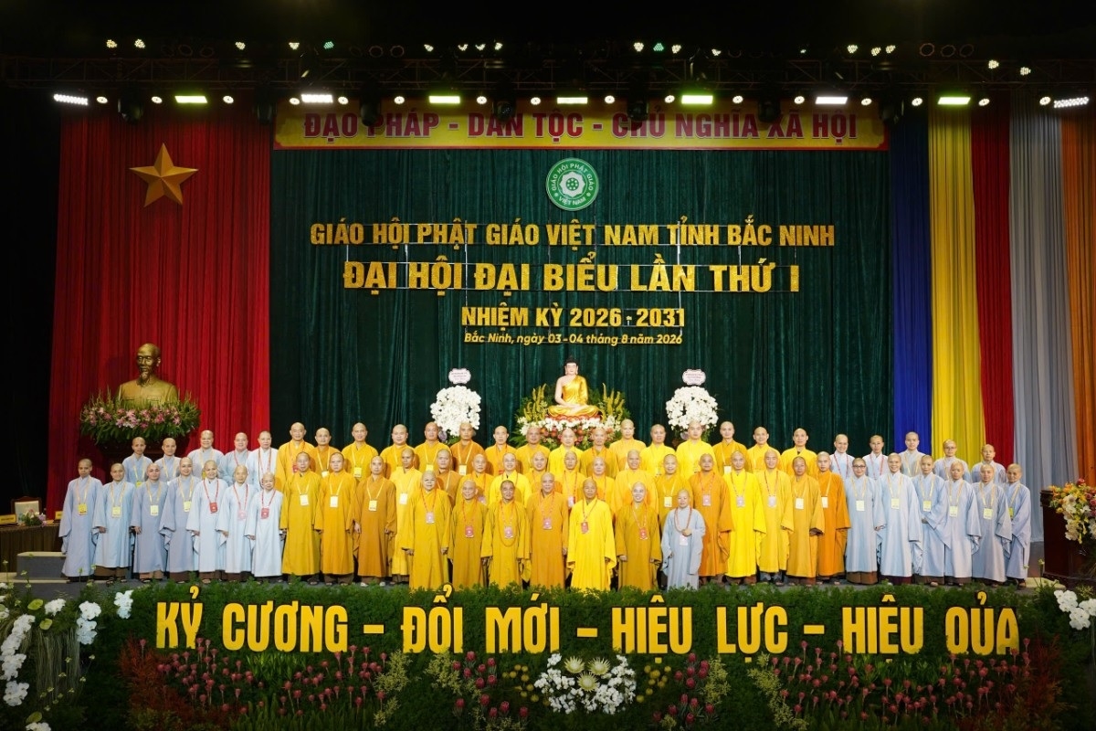 Ban Trị sự Giáo hội Phật giáo Việt Nam tỉnh Bắc Ninh nhiệm kỳ mới ra mắt Đại hội