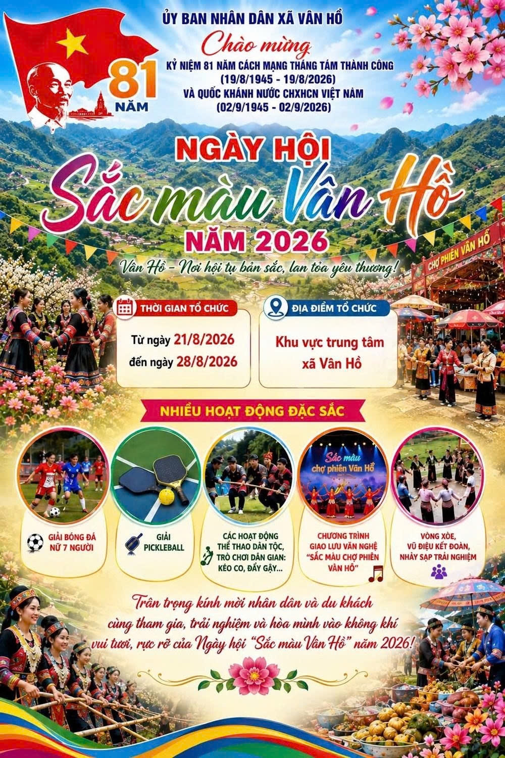 Ngày hội quy tụ nhiều hoạt động văn hóa, thể thao đặc sắc, góp phần tôn vinh bản sắc văn hóa các dân tộc vùng Tây Bắc