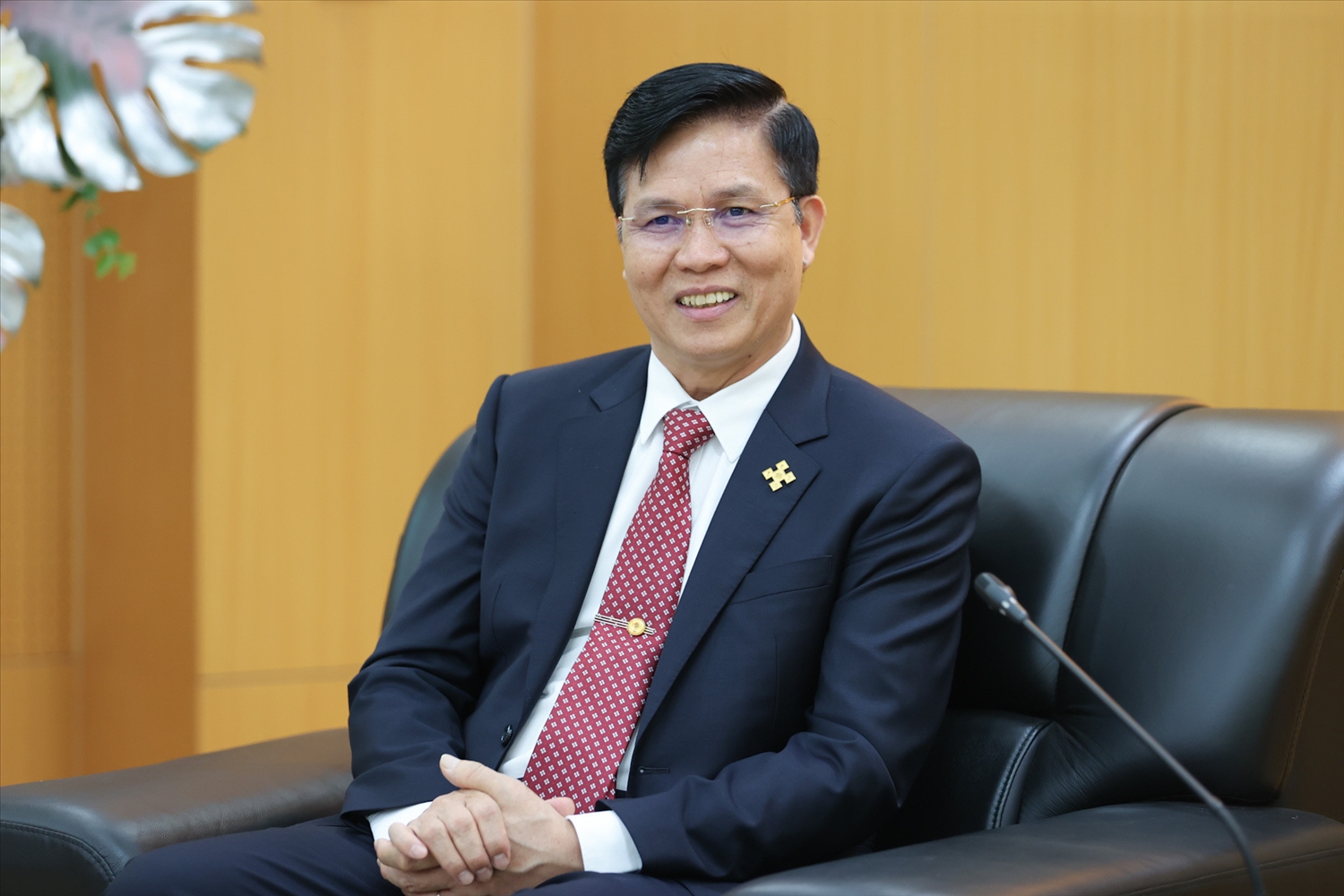 Mục sư Nguyễn Hữu Mạc, Hội trưởng Tổng hội Hội thánh Tin Lành Việt Nam (miền Bắc) phát biểu tại buổi tiếp