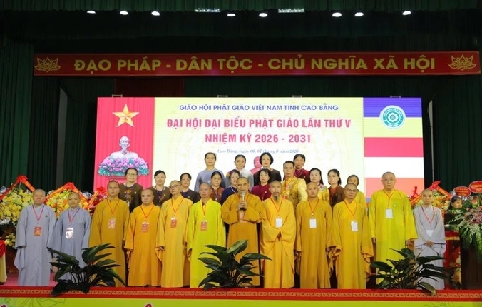 Ban Trị sự Giáo hội Phật giáo Việt Nam tỉnh Cao Bằng nhiệm kỳ 2026-2031 ra mắt Đại hội