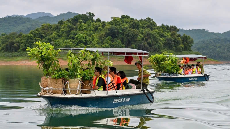 Hồ Sông Mực (Vườn quốc gia Bến En, tỉnh Thanh Hoá) có diện tích hơn 4.000 ha, nơi sâu nhất đạt 25-30 m. Hồ được tạo nên từ bốn con suối lớn đổ về từ các dãy núi bao quanh, mang đến nguồn nước xanh biếc, đầy ắp quanh năm, phẳng lặng và tĩnh tại như một mặt gương khổng lồ giữa đại ngàn
