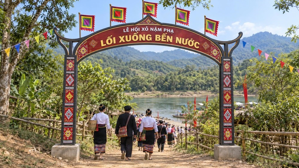 Lễ hội Cầu mưa “Xỏ Nặm Phạ” là nét sinh hoạt văn hóa truyền thống đặc sắc, phản ánh đời sống tinh thần và ước vọng mưa thuận, gió hòa của đồng bào Thái miền Tây Nghệ An