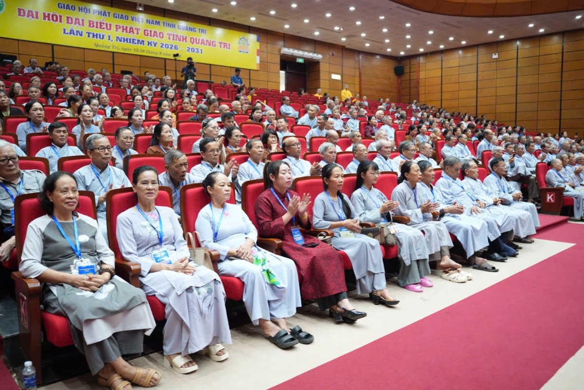 Các đại biểu là phật tử tham dự Đại hội