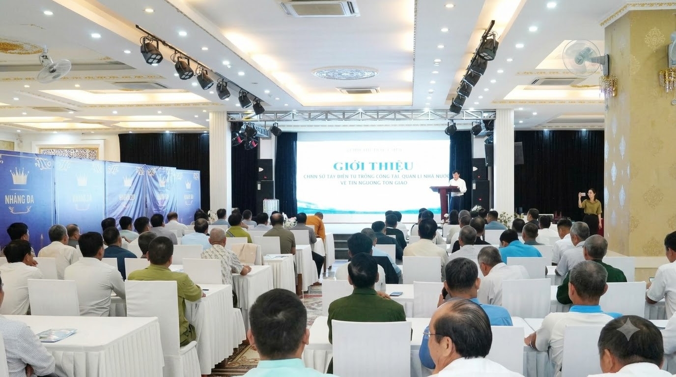 Chương trình giới thiệu Sổ tay điện tử trong công tác quản lý nhà nước về tín ngưỡng, tôn giáo