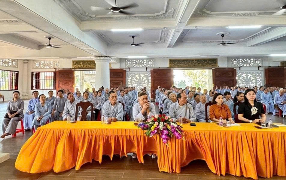 Các đại biểu tham dự Hội nghị tuyên truyền, phổ biến pháp luật về tín ngưỡng, tôn giáo năm 2026