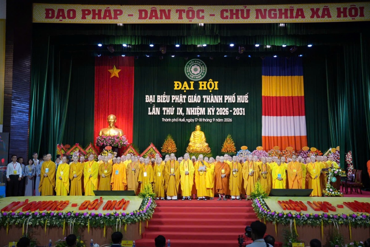 Ban Trị sự Giáo hội Phật giáo Việt Nam thành phố Huế nhiệm kỳ 2026-2030 ra mắt Đại hội