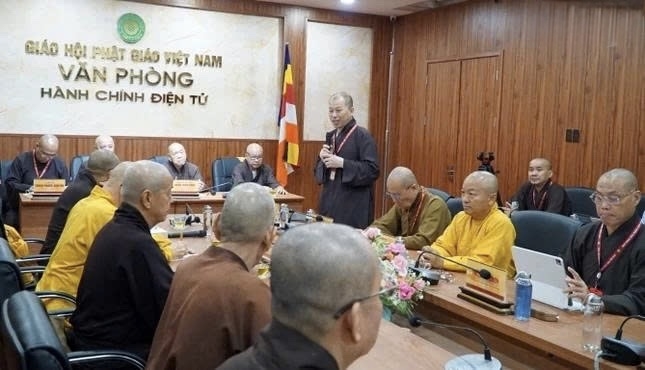 Thượng tọa Thích Minh Nhẫn phát biểu về việc hỗ trợ Ban Giám hiệu các trường thực hiện việc sáp nhập