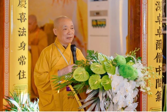 Hòa thượng Thích Bảo Nghiêm phát biểu khai mạc Hội thảo