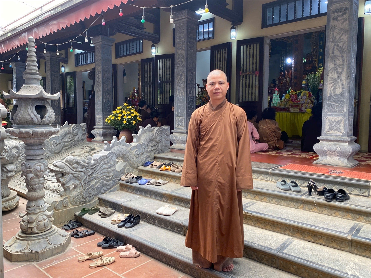 Đại đức Thích Minh Thuần thường xuyên tổ chức nhiều hoạt động tu tập, sinh hoạt cộng đồng kể từ khi làm trụ trì chùa Báo Ân