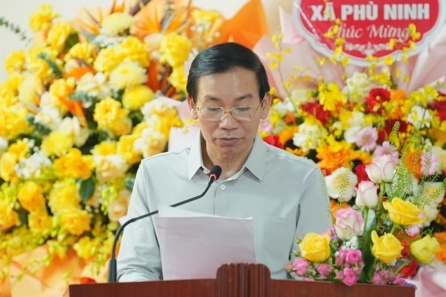 Ông Nguyễn Việt Hưng, Phó Giám đốc Sở Dân tộc và Tôn giáo tỉnh Phú Thọ phát biểu tại Hội nghị