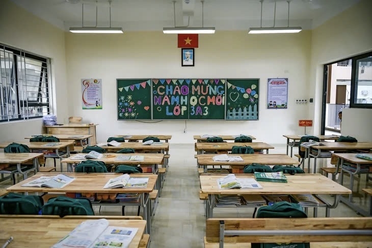 Những phòng học rộng rãi, khuôn viên sạch đẹp cùng hệ thống cơ sở vật chất được đầu tư đồng bộ