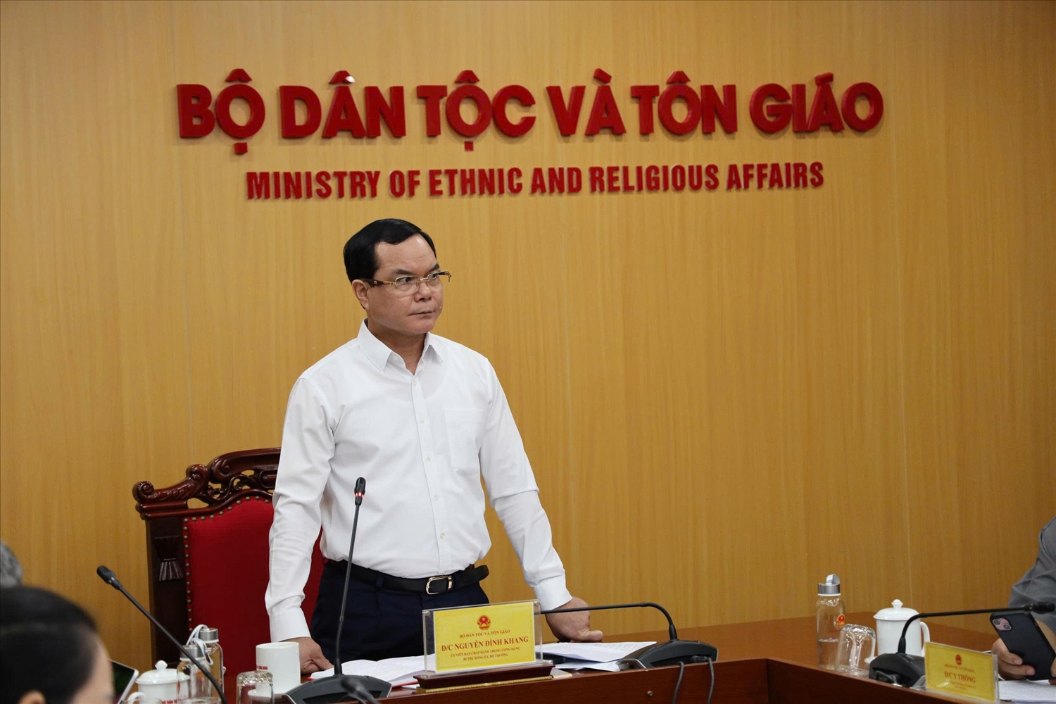 Bộ trưởng Bộ Dân tộc và Tôn giáo Nguyễn Đình Khang chủ trì cuộc họp giao ban tháng 8, triển khai nhiệm vụ tháng 9/2026